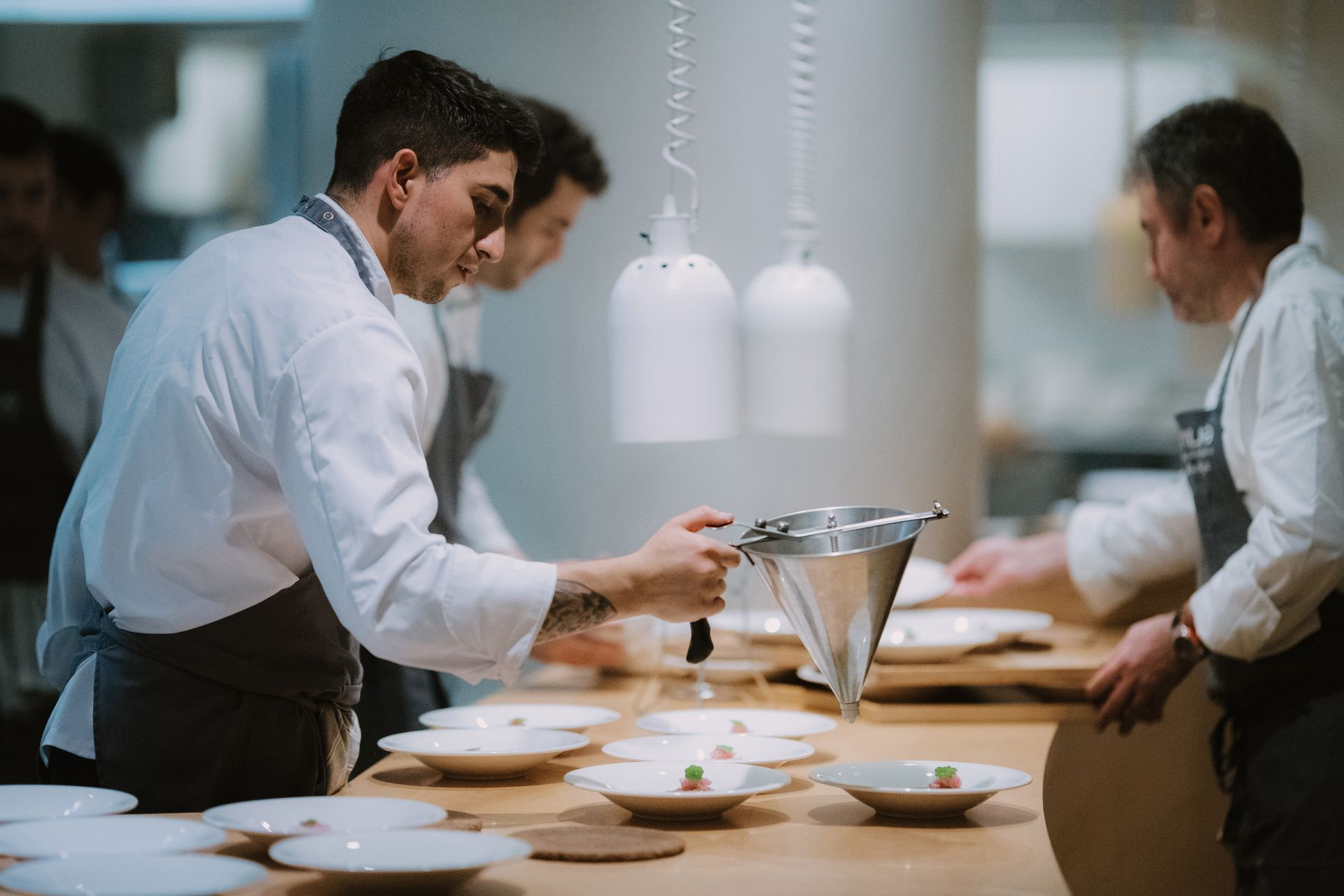 Day 4 of the Bugatti Grand Tour Europe 2023, Nerua restaurant, Bilbao.